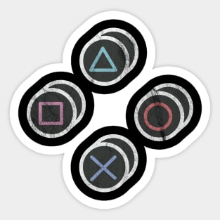 Playstation Gamer Controller Buttons Sticker